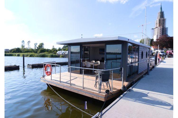 מלון Hausboot Fjord Aries Mit Dachterrasse In שלזוויג מראה חיצוני תמונה